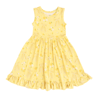 Gigi and Max - Gigi and Max - Lola TANK TWIRL DRESS Bamboo Floral Kids Outfit - Classy Rascals Boutique