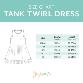 Gigi and Max - Gigi and Max - Lola TANK TWIRL DRESS Bamboo Floral Kids Outfit - Classy Rascals Boutique