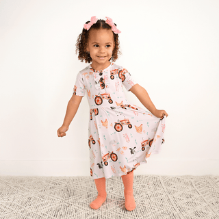 Gigi and Max - Gigi and Max - Millie Moo TUTU DRESS Bamboo Farm Kids Clothing - Classy Rascals Boutique