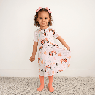 Gigi and Max - Gigi and Max - Millie Moo TUTU DRESS Bamboo Farm Kids Clothing - Classy Rascals Boutique