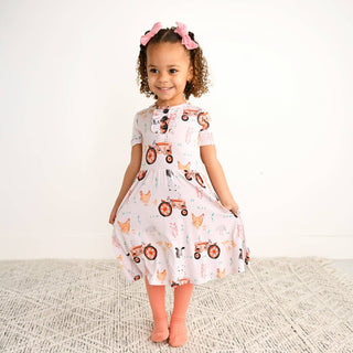 Gigi and Max - Gigi and Max - Millie Moo TUTU DRESS Bamboo Farm Kids Clothing - Classy Rascals Boutique
