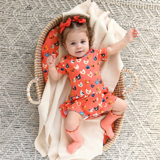 Gigi and Max - Gigi and Max - Penny TUTU Bamboo Baby Clothing Dress Chickens Outfit - Classy Rascals Boutique