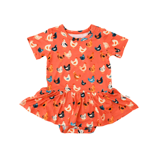 Gigi and Max - Gigi and Max - Penny TUTU Bamboo Baby Clothing Dress Chickens Outfit - Classy Rascals Boutique