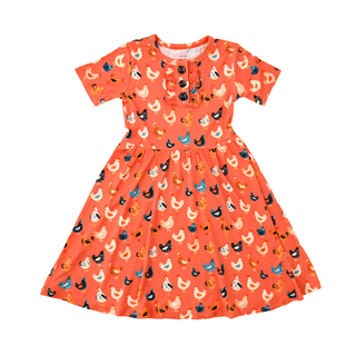 Gigi and Max - Gigi and Max - Penny TUTU DRESS Bamboo Chickens Kids Outfit - Classy Rascals Boutique
