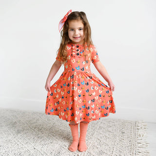 Gigi and Max - Gigi and Max - Penny TUTU DRESS Bamboo Chickens Kids Outfit - Classy Rascals Boutique