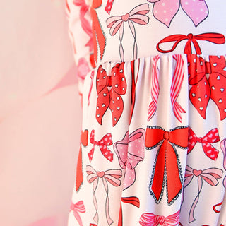 Gigi and Max - Gigi and Max - Rosalie WIDE LEG ROMPER Valentines Day Bamboo Kids Clothing - Classy Rascals Boutique