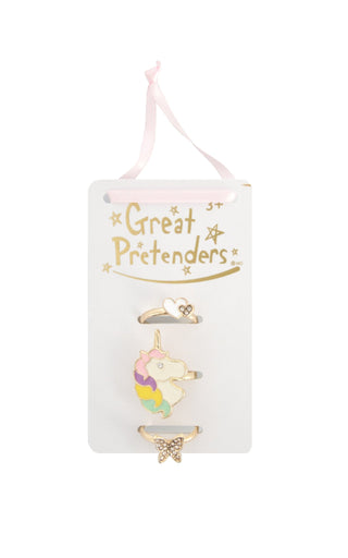 Great Pretenders - Great Pretenders Boutique Butterfly & Unicorn Ring Set - Classy Rascals Boutique