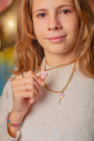 Great Pretenders - Great Pretenders Boutique Chic Key to My Heart Necklace - Classy Rascals Boutique