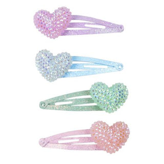 Great Pretenders - Great Pretenders Sparkle Heart Bobble Hair Clips - Classy Rascals Boutique