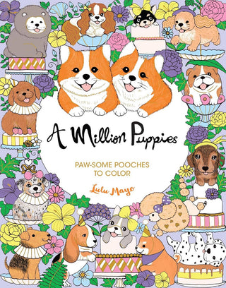 Hachette Book Group - Hachette Book Group - A Million Puppies Coloring Book - Classy Rascals Boutique