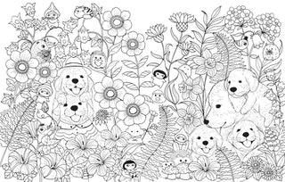 Hachette Book Group - Hachette Book Group - A Million Puppies Coloring Book - Classy Rascals Boutique