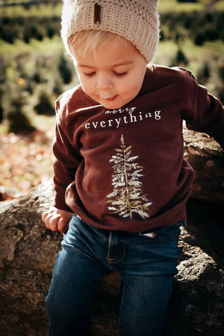 Holland Ave Clothing - Holland Ave Clothing - Merry Everything Sweatshirt - Classy Rascals Boutique