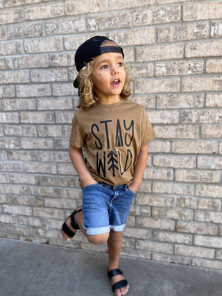 Holland Ave Clothing - Holland Ave Clothing Stay Wild | Boys Graphic Tee - Classy Rascals Boutique