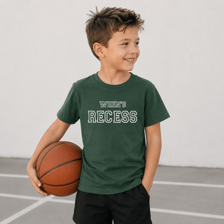 Holland Ave Clothing - Holland Ave Clothing - When's Recess | Kids Back to School Shirt - Classy Rascals Boutique