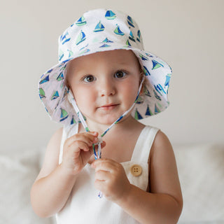 Huggalugs - Huggalugs - Boating Bucket Hat UPF 50+ Baby & Toddler - Classy Rascals Boutique