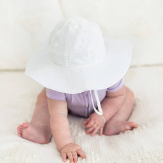 Huggalugs - Huggalugs - Embroidered Sunhat UPF 50+ Baby & Toddler - Classy Rascals Boutique