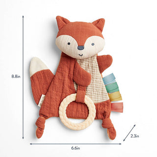 Itzy Ritzy - Itzy Ritzy - Bitzy Crinkle™ Fox Sensory Toy with Teether - Classy Rascals Boutique