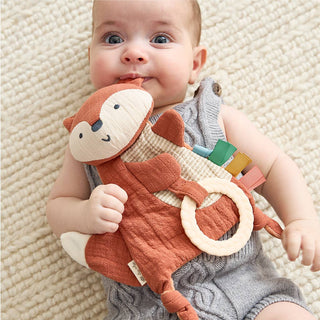 Itzy Ritzy - Itzy Ritzy - Bitzy Crinkle™ Fox Sensory Toy with Teether - Classy Rascals Boutique