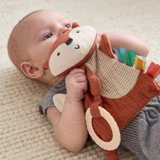 Itzy Ritzy - Itzy Ritzy - Bitzy Crinkle™ Fox Sensory Toy with Teether - Classy Rascals Boutique