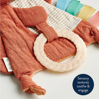 Itzy Ritzy - Itzy Ritzy - Bitzy Crinkle™ Fox Sensory Toy with Teether - Classy Rascals Boutique