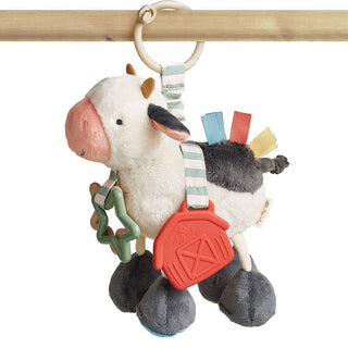 Itzy Ritzy - Itzy Ritzy - Cow Itzy Friends Link & Love™ Activity Plush - Classy Rascals Boutique