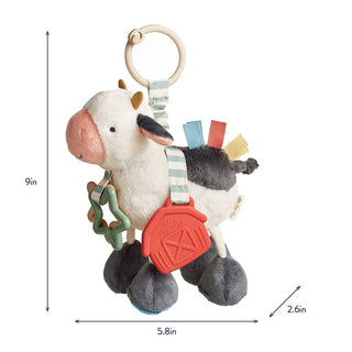 Itzy Ritzy - Itzy Ritzy - Cow Itzy Friends Link & Love™ Activity Plush - Classy Rascals Boutique