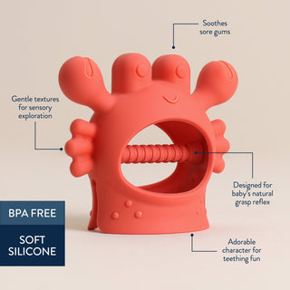 Itzy Ritzy - Itzy Ritzy - Crab Bitzy Grip™ - Classy Rascals Boutique