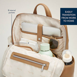 Itzy Ritzy - Itzy Ritzy - Eras Backpack™ Diaper Bag Chai Latte - Classy Rascals Boutique