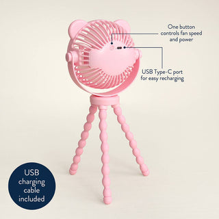 Itzy Ritzy - Itzy Ritzy - Itzy Breeze 3 - Speed Stroller Fan™ - Classy Rascals Boutique