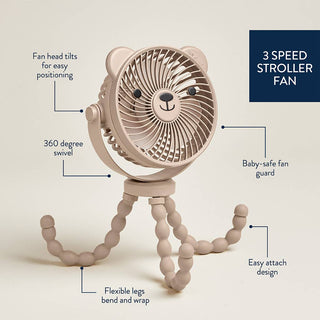 Itzy Ritzy - Itzy Ritzy - Itzy Breeze 3 - Speed Stroller Fan™ - Classy Rascals Boutique