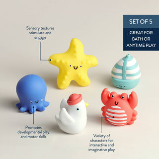 Itzy Ritzy - Itzy Ritzy - Nautical Itzy Bitzy Puppets™ - Bath + Storytelling Toys - Classy Rascals Boutique