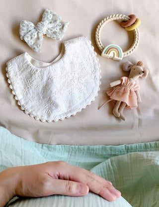 Itzy Ritzy - Itzy Ritzy - Ritzy Rattle Silicone Teether Neutral Rainbow - Classy Rascals Boutique