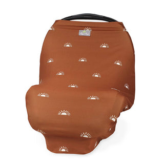 Itzy Ritzy - Itzy Ritzy - Terracotta Sunrise Mom Boss™ 4 - in - 1 Multi - Use Cover - Classy Rascals Boutique