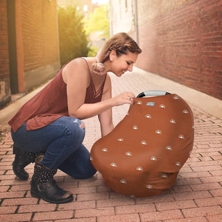 Itzy Ritzy - Itzy Ritzy - Terracotta Sunrise Mom Boss™ 4 - in - 1 Multi - Use Cover - Classy Rascals Boutique