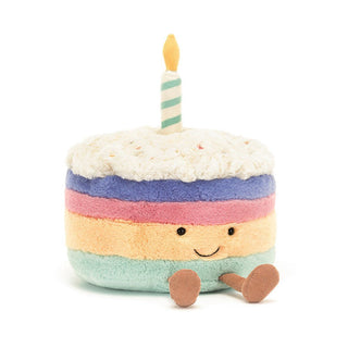 Jellycat - Jellycat Amuseables Rainbow Birthday Cake - Classy Rascals Boutique
