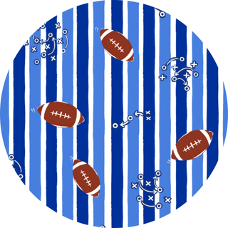 Kiki + Lulu - Kiki + Lulu Football Convertible Footie | Bamboo Baby Pajamas Blue - Classy Rascals Boutique
