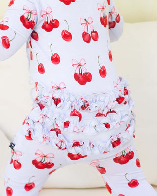 Lev Baby - Lev Baby Alice Ruffled Convertible Romper - Classy Rascals Boutique