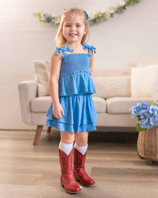 Lev Baby - Lev Baby Denim Double Layer Skirt - Classy Rascals Boutique