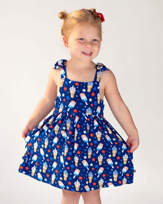 Lev Baby - Lev Baby Franklin Bow Dress - Classy Rascals Boutique