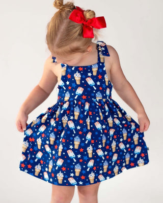 Lev Baby - Lev Baby Franklin Bow Dress - Classy Rascals Boutique