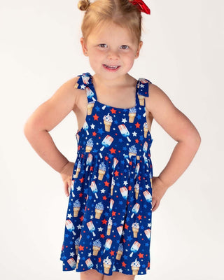 Lev Baby - Lev Baby Franklin Bow Dress - Classy Rascals Boutique