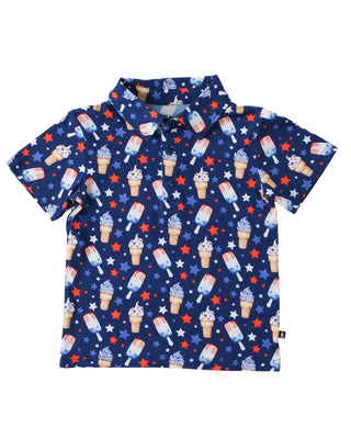 Lev Baby - Lev Baby Franklin Polo Tee - Classy Rascals Boutique