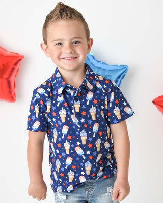 Lev Baby - Lev Baby Franklin Polo Tee - Classy Rascals Boutique
