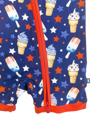 Lev Baby - Lev Baby Franklin Shorts Romper - Classy Rascals Boutique