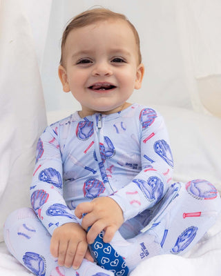 Lev Baby - Lev Baby Home Run Zippered Footie - Classy Rascals Boutique