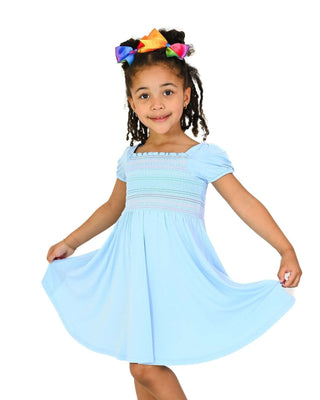 Lev Baby - Lev Baby Jenna Smocked Bubble Twirl Dress - Classy Rascals Boutique