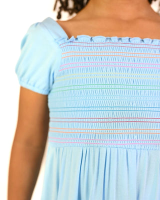Lev Baby - Lev Baby Jenna Smocked Bubble Twirl Dress - Classy Rascals Boutique
