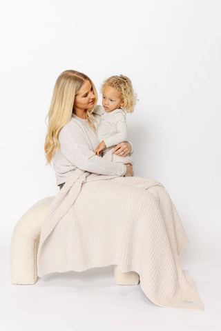 Lou Lou & Company - Lou Lou & Company - Chenille Blanket - Dune - Classy Rascals Boutique
