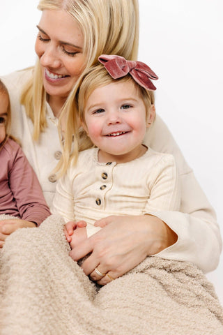Lou Lou & Company - Lou Lou & Company - Chenille Blanket - Oatmeal - Classy Rascals Boutique