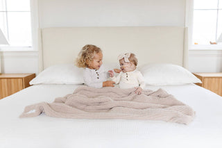 Lou Lou & Company - Lou Lou & Company - Chenille Blanket - Oatmeal - Classy Rascals Boutique